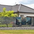 thumbnail image 3 of Lsque Starry Sky Meditating Lion Pattern Party Banner, Festive Banner , Holiday Celebrations and Events for Carnival Birthday Party Festival Decorations-Small, 3 of 8
