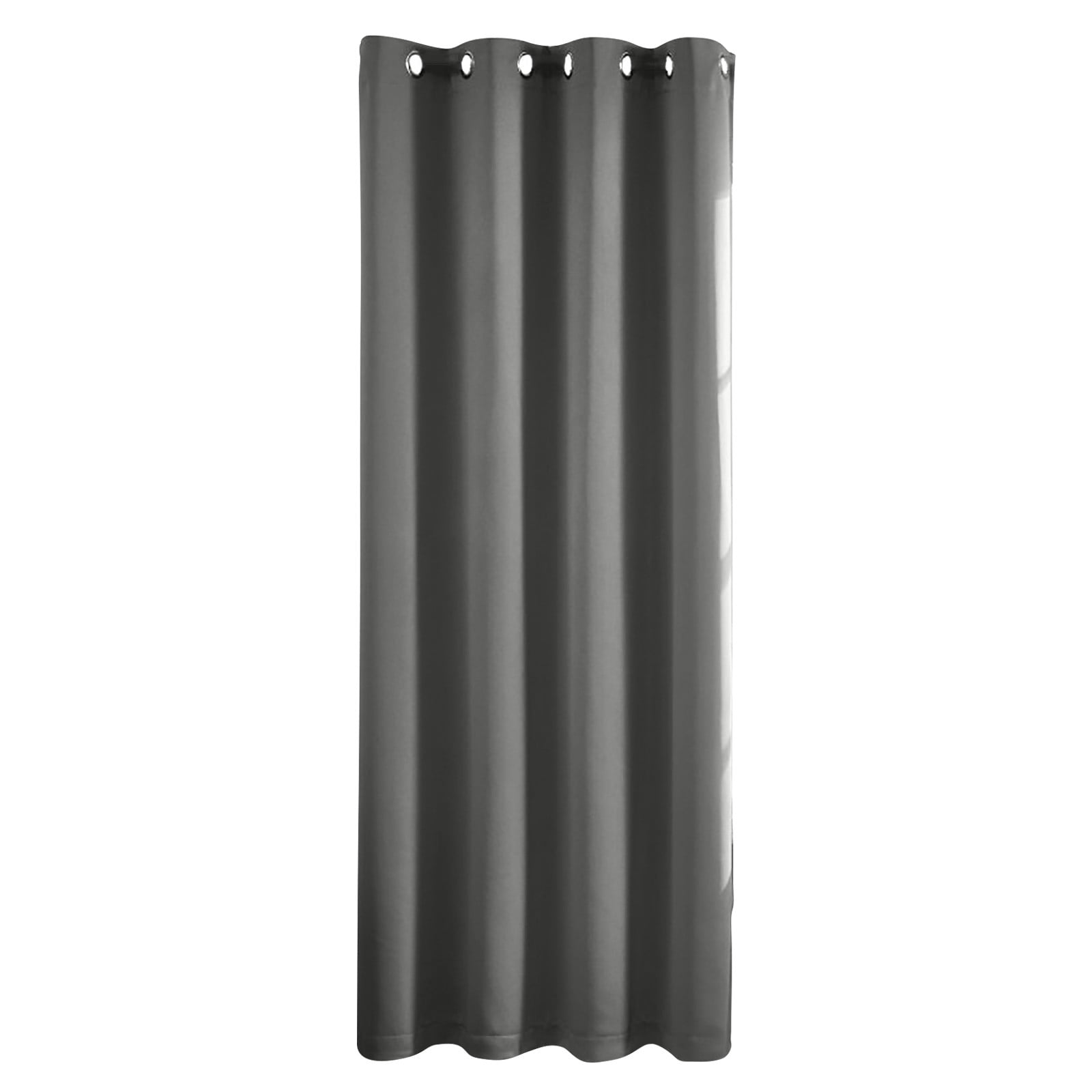Blackout Curtains 84 Inch Length 2 Panels Set, Thermal Insulated Long Curtains& Drapes 2 Burg, Room Darkening Grommet Drapes for Living Room Bedroom Window (W52 x L84 Inch, Dark Gray)