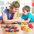 thumbnail image 2 of Counter Bingo Chips, 300 Pcs Plastic Counting Markers For Math Or Games (multicolored), 2 of 4