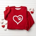 thumbnail image 5 of ATOGUTA Valentine's Day Sweatshirt Girl Heart Graphic Shirt Kids Long Sleeve Outfit Tops Size 1T-13, Red, 5 of 5