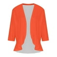 thumbnail image 6 of Ruimatai Cardigans Sweaters for Women Fall Plus Size Cropped Cardigan 3/4 Sleeve Open Front Women's Fashion Casual Comfortable Color Cardigan Blouse Mothers Day Gifts, 6 of 6