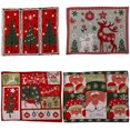 thumbnail image 1 of nipocaio Set de Table de Noël pour Table à Manger, 33 * 47cm Vacances d'Hiver Tapis de Table Lavable Rustique Lot de 4, 1 of 5