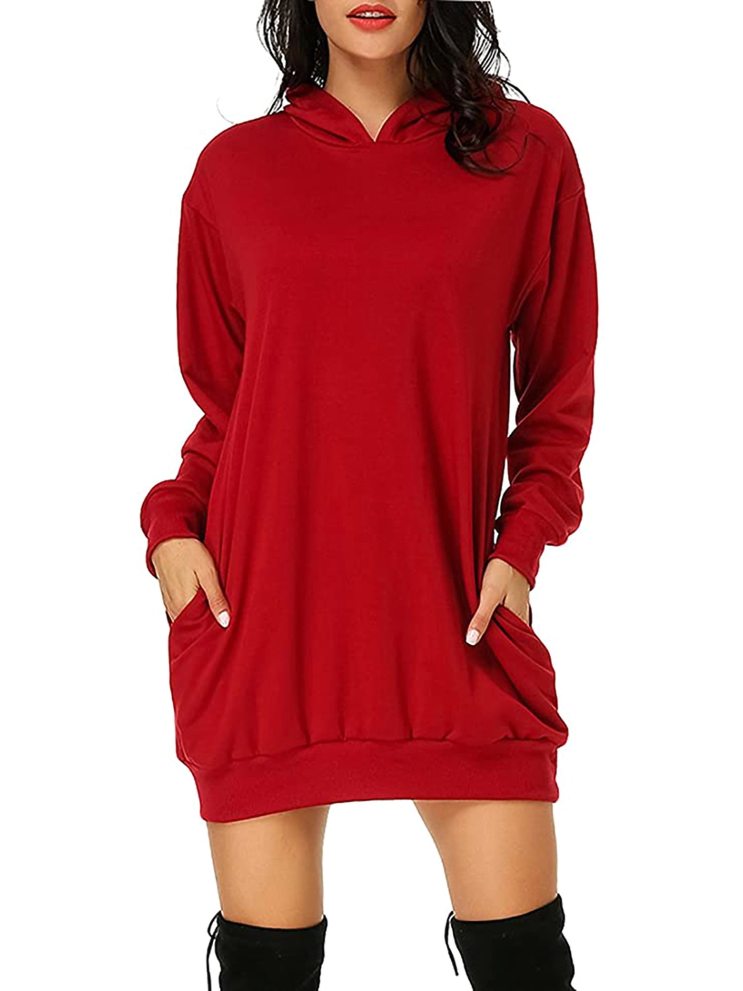 sweatshirt dresses with pockets