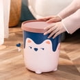 thumbnail image 2 of ZPSHYD Garbage Container Basket, PP Trash Can Wastebasket Recycle Bin Cute Bear Pattern Large Capacity for Bathroom Bedroom Kitchen(S-Pink), 2 of 6