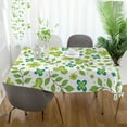 thumbnail image 6 of GZHJMY St. St. Patrick's Day Clover Tablecloth, Rectangle Waterproof Washable Polyester Table Cover for Picnic Dinner Holiday Party Decor, 60 x 120 Inch, 6 of 7