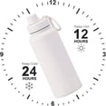thumbnail image 5 of 32oz Space Water Bottle Large Metal Stainless Steel Water Flask Big Sports Travel Mens Water Bottle for Gym Hiking (White), 5 of 8
