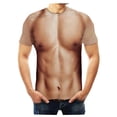 thumbnail image 1 of TIHLMK Mens T-shirts 3D Musclé Homme Imprimer Mode Fitness Col Rond à Manches Courtes T-Shirt, 1 of 6