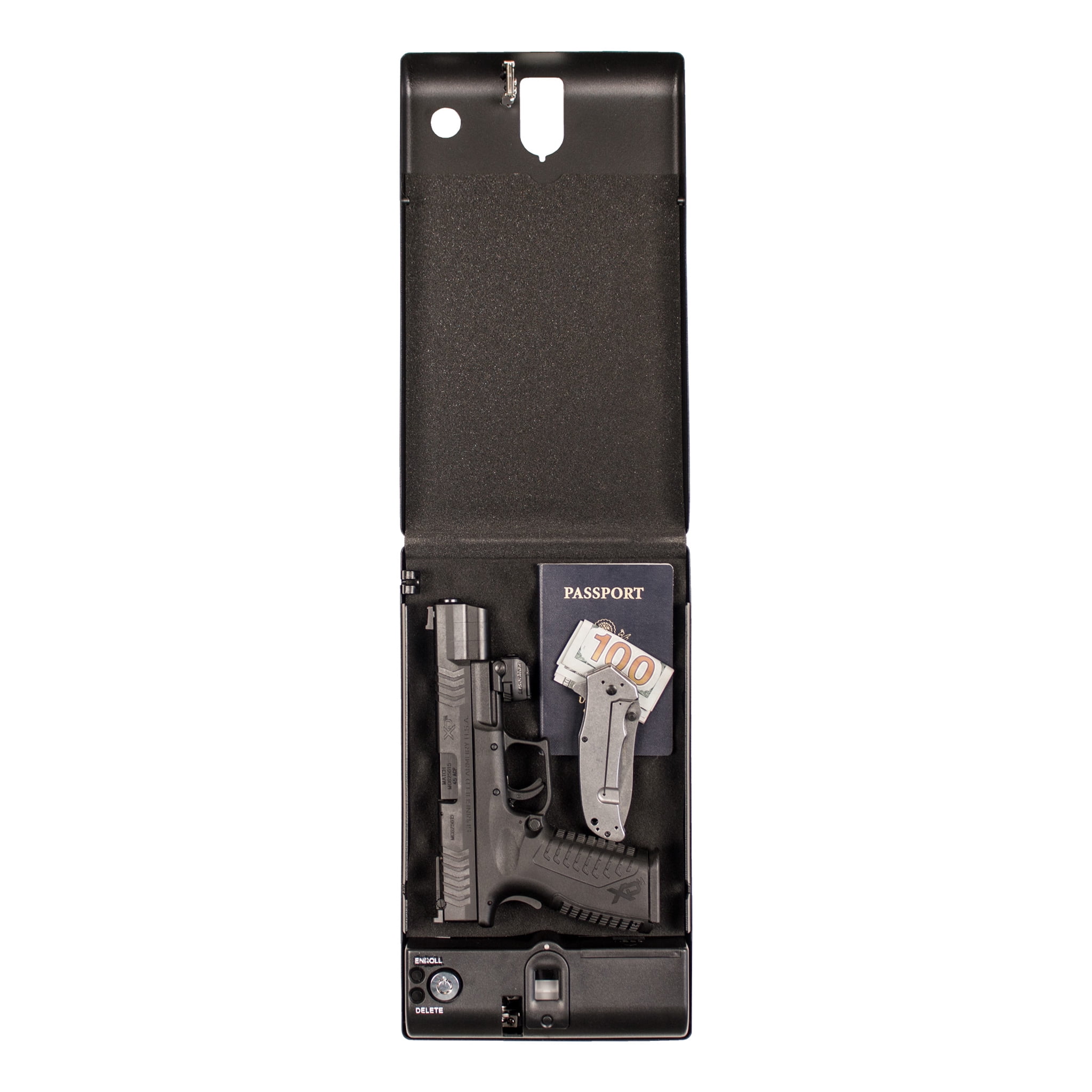 Tracker Safe SPS-04B 12.6 in. Small Pistol Safe, Biometric Lock