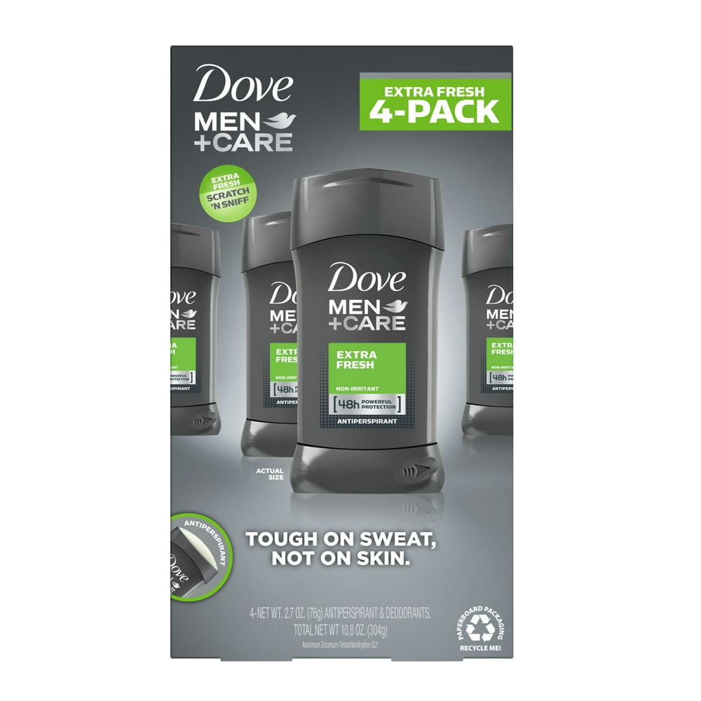 Dove Men Care Antiperspirant Deodorant Extra Fresh 4 pack. - Walmart ...