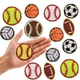 thumbnail image 7 of 16PCS Sports Themed Patch, Patches Basketball Soccer Baseball Football Volleyball Iron on Patch for DIY Clothing Repair, 7 of 7