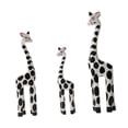 thumbnail image 1 of Wooden Giraffe Sculpture Creative Crafts Animal Figurine for Home Office Decor White Black Multi, 1 of 3