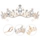 thumbnail image 2 of Tiara de boda Crown Bridal Tossress Diebre diadema diadema Diebre de novia decoración del cabello nupcial, 2 of 3