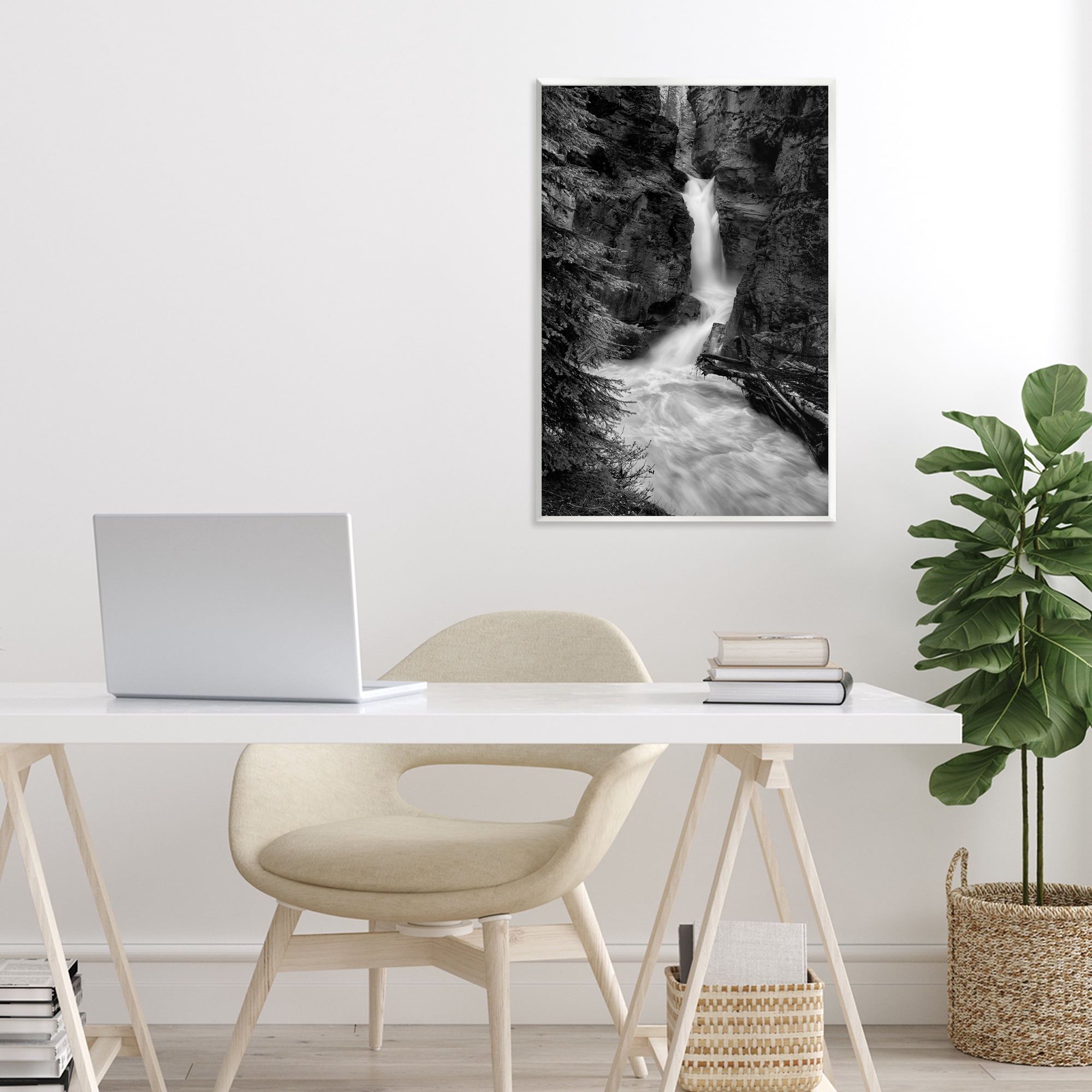 Stupell Industries Banff National Park Waterfall Wall Plaque Art, design by Jon Evan