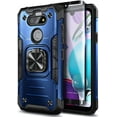 thumbnail image 7 of Nagebee Case for LG Phoenix 5, LG Aristo 5/K31/K31 Rebel L355DL/Tribute Monarch/LG K8X/Fortune 3/Risio 4 with Tempered Glass Screen Protector, Full-Body Magnetic Car Mount Ring Holder Case (Blue), 7 of 7