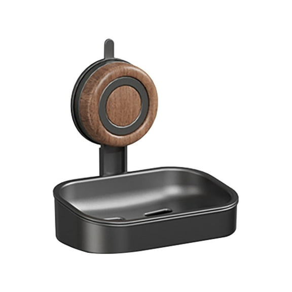 Hearthoom Soap Dish Suction Wall Holder - Stainless Shower Bar Keeper with Drain for Bathroom Kitchen