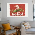 thumbnail image 6 of Bathroom Wall Art Christmas Santa Claus Riding on The Praying Mantis Canvas Prints Wall Art Xmas Holiday Decor Canvas Print Livingroom Artwork For Wall 16x24inch Framed Artwork, 6 of 8