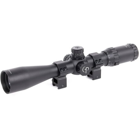 CenterPoint 3-12x44mm Rifle Scope (30mm tube) with Precision Lock Turrets (Black),