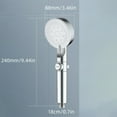 thumbnail image 3 of Handheld Shower Head,High Pressure Shower Head with Carbon Filter,Hard Water Softener,5 Spray Modes,Anti-Clogging Nozzles,Easy to Clean,One-Hand Operation,Easy Installation,with Universal Connector, 3 of 7