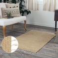 thumbnail image 5 of VHC Brands Burlap Natural Chindi/Rag Rug, 3' x 5', 5 of 6
