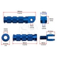 thumbnail image 2 of Front Rear Sport Foot Peg Set Blue For Suzuki GSXR 06-19 Kit Rider Passenger, 2 of 3