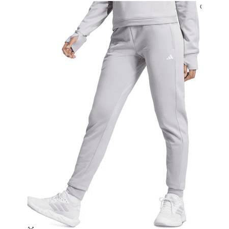 Adidas Women Athletic fit Joggers Fleece Pants XS / 31 Grey Moisture Wicking