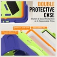 thumbnail image 5 of Case for Samsung Galaxy Tab A11+ 11 inch, 360 Degree Rotating Hand Grip Shockproof Cover with Shoulder Strap, NavyBlue Lime, 5 of 7