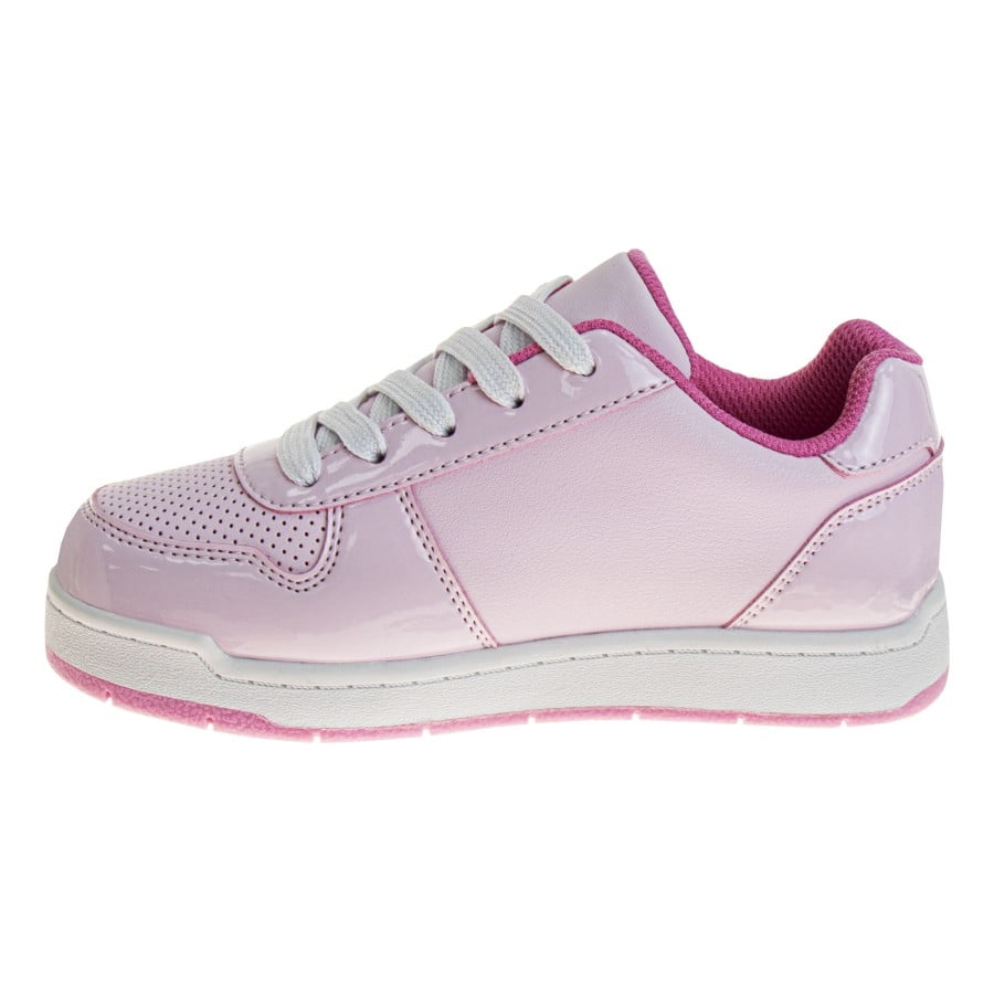 Hello Kitty Girls Lace Up Vintage Fashion Sneakers. (Little Kids Big Kids), Pink, Size: 1