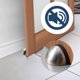 thumbnail image 3 of Paquete de 2 topes de puerta de piso de acero inoxidable, soporte de puerta anticolisión autoadhesivo 3M Tope de puerta sin perforación, juego de topes de puerta, 3 of 5