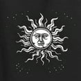 thumbnail image 6 of Wild Bobby Radiating Sun Puff Print Fashion Womens Slim Fit Junior Tee, Black, Small, 6 of 6