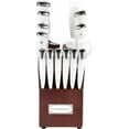 thumbnail image 3 of Cuisinart 15-Piece Knife Set with Block, High Carbon Stainless Steel, Forged Triple Rivet, White/Cherry C77WTR-15PCW, 3 of 3