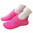 thumbnail image 3 of AUDeals Water Shoes for Women and Men Quick Dry Aqua Socks Wide Toe Slip On Barefoot Shoes for Beach Pool Hiking (Hot Pink, 7), 3 of 9