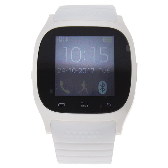 EK-C2 Montre Connectee White Silicone Strap Smart Watch by Eclock for Unisex - 1 Pc Watch