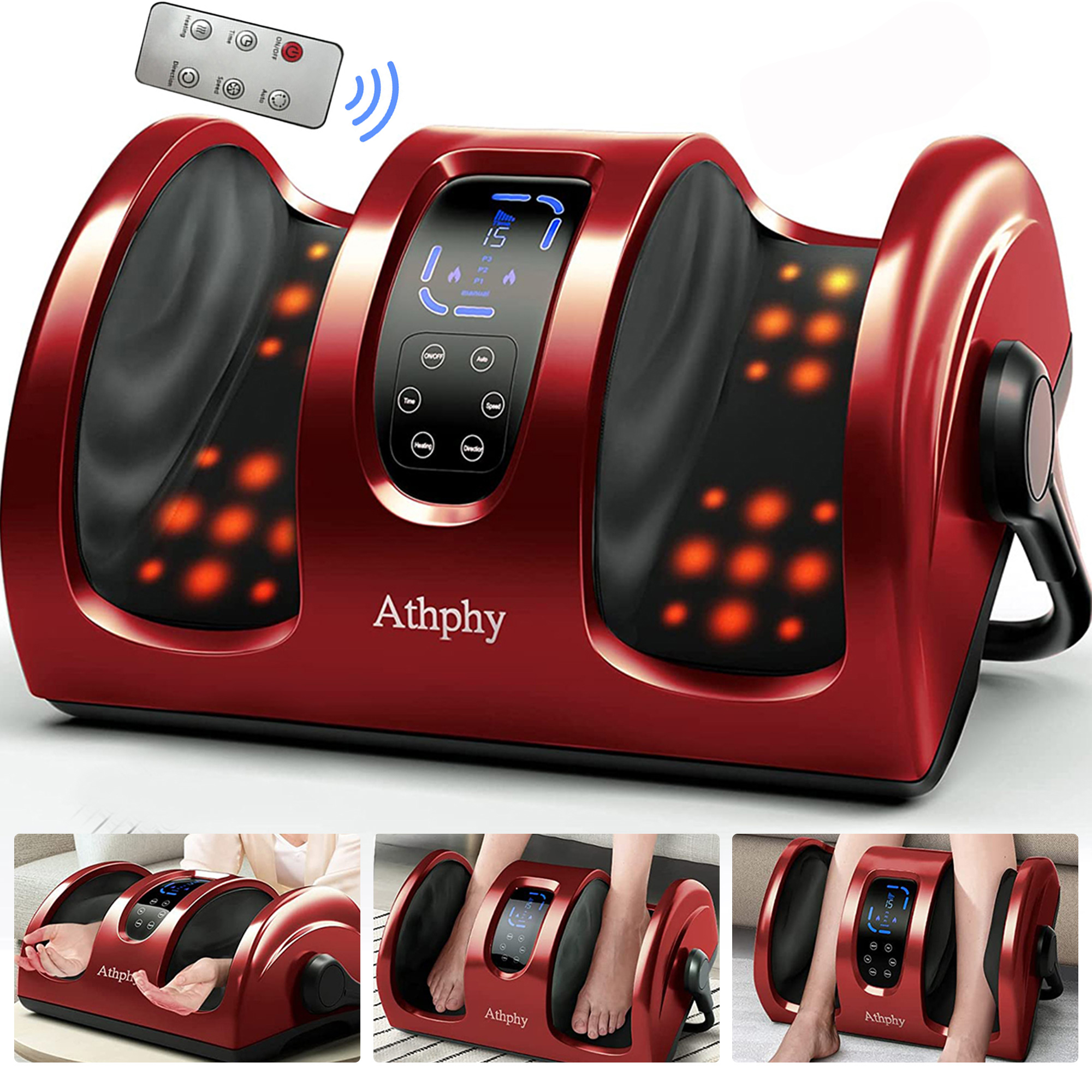 5IN1 Foot Massager, Seizeen Electric Foot Massager Machine with Heat