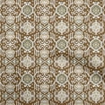 thumbnail image 1 of oneOone Cotton Jersey Brown Fabric Floral Fabric For Sewing Printed Craft Fabric By The Yard 58 Inch Wide, 1 of 4