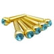 thumbnail image 5 of Pasadores de Puente CUTICAT 6 Piezas Con Puntos de Cristal para Guitarra Acústica Azul, 5 of 5