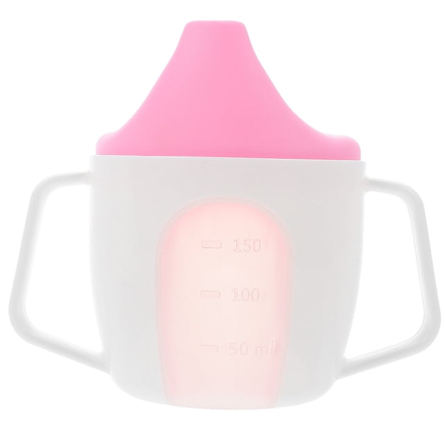 Vaso de agua para bebé, vaso entrenador para bebé, vaso de agua para niño pequeño con báscula, vaso entrenador para bebé con asa