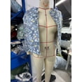 thumbnail image 4 of Parkas de manga larga para mujer, chaquetas acolchadas cálidas para mujer, chaqueta acolchada lisa de manga larga con estampado floral, abrigos con bolsillos, blusa para mujer, 4 of 4