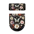 thumbnail image 5 of HELLHERO Floral Butterfly Toilet Seat Lid Cover Elastic Bottom Toilet Top Cover & 2 Pack Elastic Edge Stretch, 5 of 8