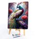 thumbnail image 5 of Kit de pintura por números sobre lienzo, arte al óleo artesanal, imagen de pavo real, decoración del hogar, 40x50cm, 5 of 9
