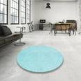 thumbnail image 4 of Ahgly Company Machine Washable Indoor Rectangle Transitional Blue Diamond Blue Area Rugs, 8' x 12', 4 of 7