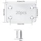 thumbnail image 2 of 20 conjuntos de placas perforadas variadas, herrajes de montaje planos, conectores rectos y acopladores de placa plana - 38 x 60 mm, 2 of 5