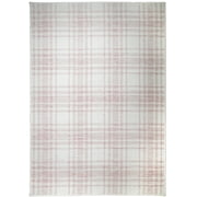 My Texas House Hampshire Plaid 2'7" X 3'9" Pink Reversible Outdoor Rug