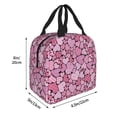 thumbnail image 2 of Easygdp Sweet Heart Premium Insulated Lunch Bag - Waterproof Oxford Cloth, Aluminum Foil Lining, Large Capacity, Front Pocket, Unisex for Work, School, Outdoor Activities, Picnics, 2 of 5