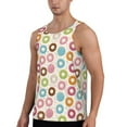 thumbnail image 3 of Rocae Colorful Donuts for Men's Workout Tank Top Men's Running Tank Top Dry Fit Athletic Workout Tank Tops3X-Large, 3 of 9