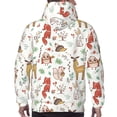 thumbnail image 3 of Bingfone Cute Little Animals Men's Drawstring Hoodie Long Sleeve Pocket Sweatshirts-Medium, 3 of 6