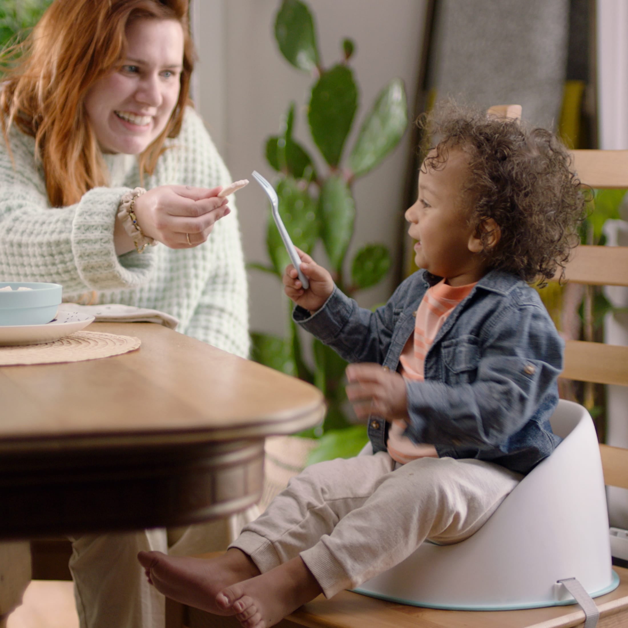 Ingenuity Simplicity Seat Easy-Clean Baby Booster Seat Feeding Chair- Teal