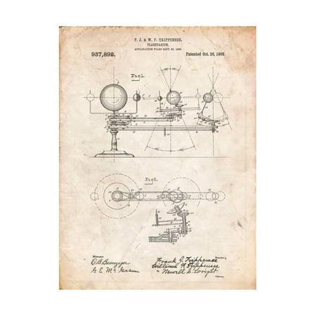 Planetarium 1909 Patent Print Wall Art By Cole