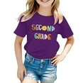 thumbnail image 6 of FDDMis Graphic Baby Tees Girls Tops Size 14-16 Toddler Tshirts Preppy Shirts Baby Clothes for Girls 3-6 Months Kids Clothes Girls Size 6-7 Kids, Purple 2-3 Years, 6 of 7