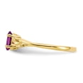 thumbnail image 3 of Primal Gold 10 Karat Yellow Gold Polished Geniune Ruby Birthstone Ring, 3 of 7