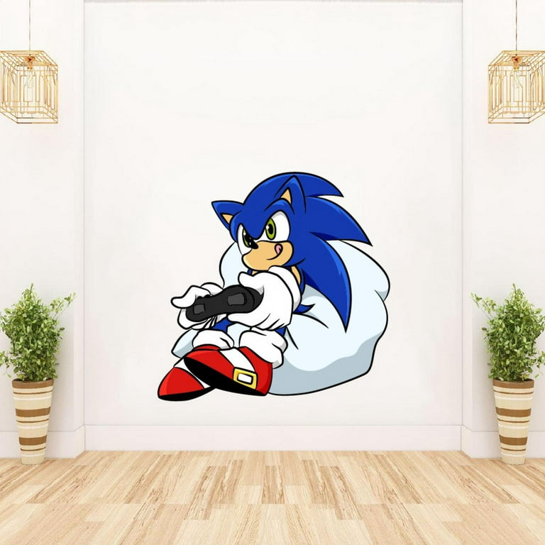 Sonic the Hedgehog Show Cartoon Classic Video Game Movie Character Wall  Sticker Wall Art Decal for Baby Kid Bedroom Nursery Kindergarten Daycare  Home